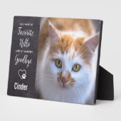 お気に入りの愛する別れ カスタムペットメモリアル フォトプラーク (側面)