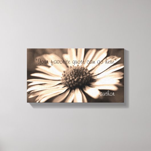 お気に入りの感動的引用文 キャンバスプリント (正面)