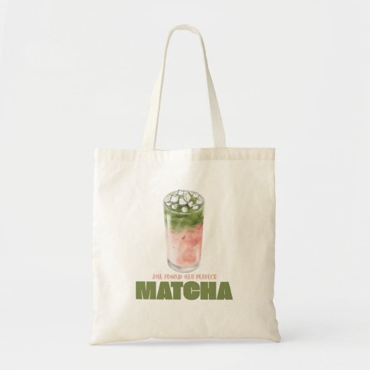お気に入りの抹茶デザインが見つかった！ | かわいい抹茶 トートバッグ (正面)