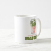 お気に入りの抹茶デザインを見つけた!キュートな抹茶 コーヒーマグカップ (正面右)