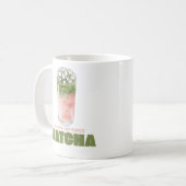 お気に入りの抹茶デザインを見つけた!キュートな抹茶 コーヒーマグカップ (正面左)