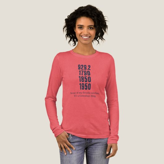お気に入りの数字(ダークデザイン)Tシャツ トライブレンドTシャツ (正面全体)