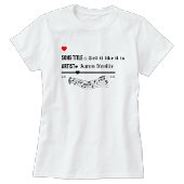 お気に入りの曲名Tシャツ Tシャツ