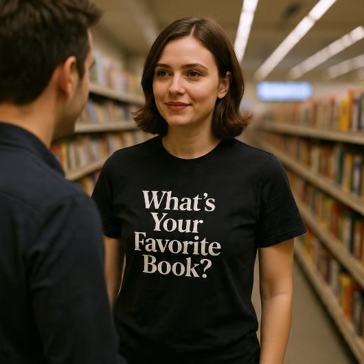 お気に入りの本は？ 読書 Tシャツ