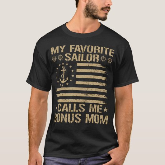 お気に入りの水兵がボーナスママと呼ぶ家族おそろい Tシャツ (正面)