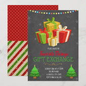 お気に入りの物交換パーティーのご招待 招待状 (正面/裏面)