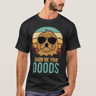 お気に入りの犬を披露 ドゥードル犬 ジョークグッズ Tシャツ
