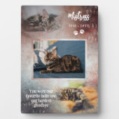 お気に入りの猫の写真記念プレート（サビ＆ネイビー） フォトプラーク (正面)