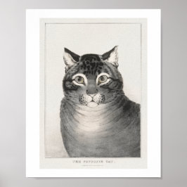 お気に入りの猫（1838–48）リトグラフ ポスター