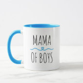 お気に入りの男の子ママのための名入れギフト マグカップ (左)
