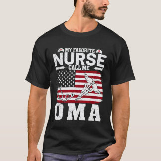 お気に入りの看護師が私をオマと呼ぶ ヴィンテージ アメリカ フラッグ Tシャツ