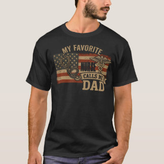 お気に入りの看護師は僕をパパと呼ぶ アメリカ国旗 ビンテージ Tシャツ
