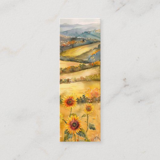 お気に入りの秋をマークする – ブックマークカード スキニー名刺 (正面)