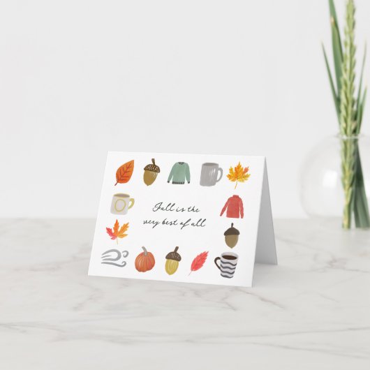 お気に入りの秋 カード (正面)
