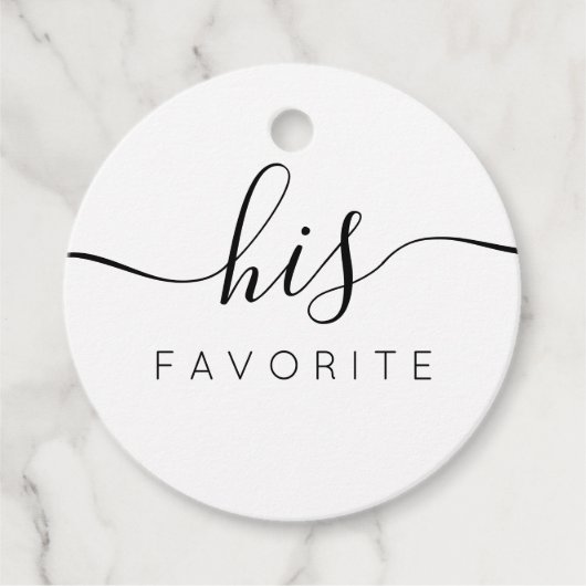 お気に入りの筆記体ラベル クラシック丸型 フェイバータグ (正面)