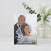 お気に入りの結婚写真ありがとう ポストカード (スタンド正面)