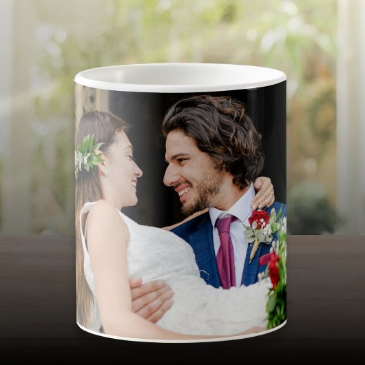 お気に入りの結婚式の写真の引出物ギフト コーヒーマグカップ