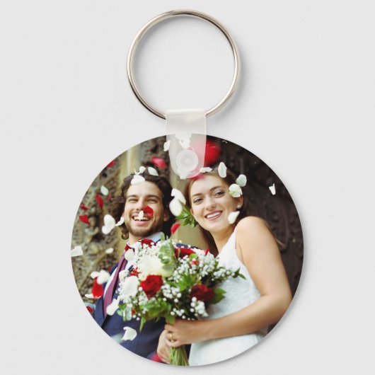 お気に入りの結婚式の写真 キーホルダー (正面)