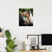お気に入りの結婚式の写真 スクリプト 名前 日付 ポスター (ホームオフィス)