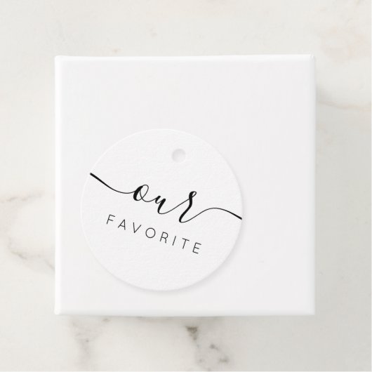 お気に入りの結婚式 ウェルカムバッグ用ギフトタグ フェイバータグ (インサイチュ)