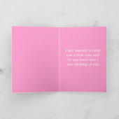 お気に入りの考える子犬のグリーティングカード カード (内部)