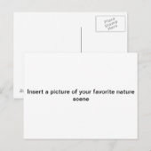 "お気に入りの自然の風景の写真を挿入" ポストカード (正面/裏面)
