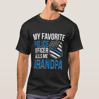 お気に入りの警察官の祖父 誇りを持つ警察の祖父 Tシャツ