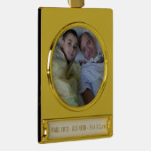 お気に入りの追加&文字バナー金ゴールドメッキ ゴールドプレートバナーオーナメント (右)