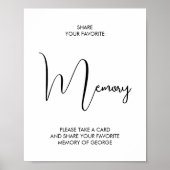 お気に入りの追悼の記念の葬儀モダン ポスター (正面)
