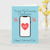 お気に入りの通知バレンタインデー カード (黄色い花)