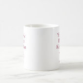 お気に入りの通知 モダンベル ワインレッド コーヒーマグカップ (中央)