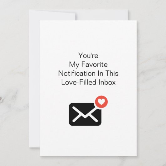 お気に入りの通知 愛 バレンタイン 記念日 シーズンカード (正面)