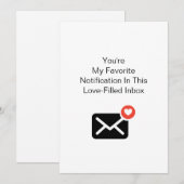 お気に入りの通知 愛 バレンタイン 記念日 シーズンカード (正面/裏面)