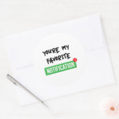 お気に入りの通知 – Bright ラウンドシール (封筒)