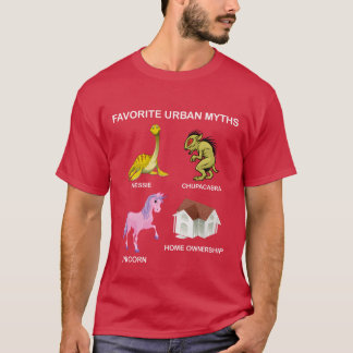 お気に入りの都市伝説 ネッシー チュパカブラ ユニコーン gif tシャツ