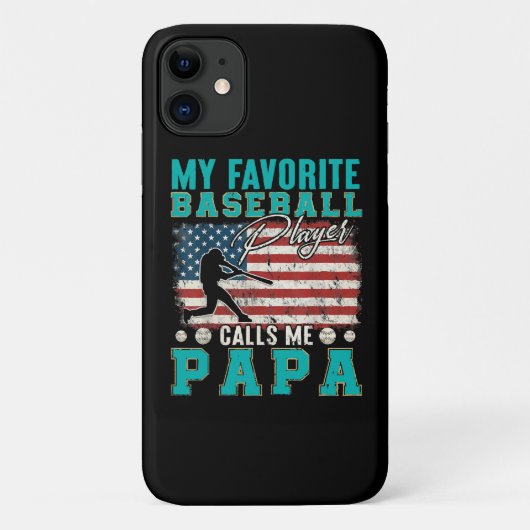 お気に入りの野球選手がパパと呼んでくれる Case-Mate iPhoneケース (裏面)
