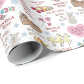 . .お気に入りの音楽の響きかわいい手を描く ラッピングペーパー (ロールコーナー)