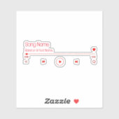 お気に入りの音楽をカスタマイズ シール (シート)