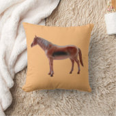 お気に入りの馬 クッション (ブランケット)