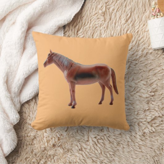 お気に入りの馬 クッション (ブランケット)