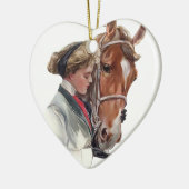 お気に入りの馬 セラミックオーナメント (左)