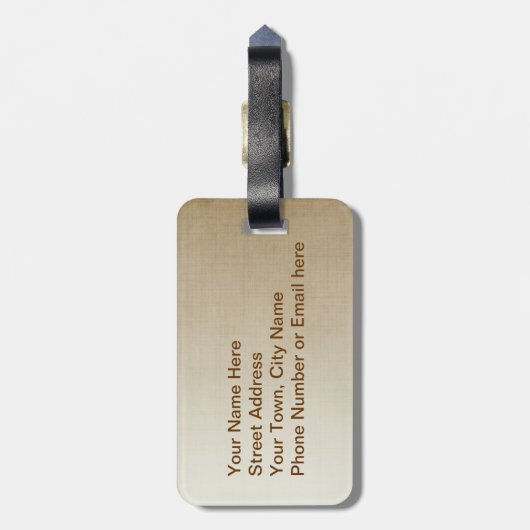 お気に入りの馬 ラゲッジタグ (裏面縦)