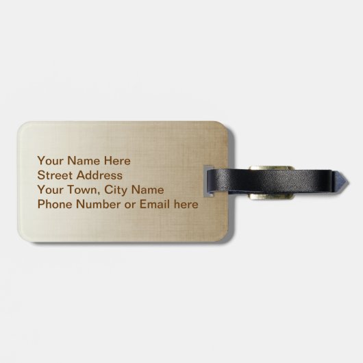 お気に入りの馬 ラゲッジタグ (裏面横)