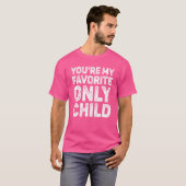 お気に入りの1人っ子とお揃いのママとパパ Tシャツ (正面フル)