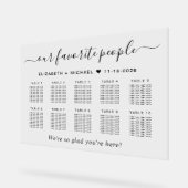 お気に入りの10人席結婚席 アクリルサイン (傾斜)