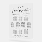 お気に入りの10人席結婚席 アクリルサイン (傾斜)