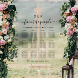 お気に入りの12席結婚席 アクリルサイン