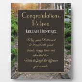 お気に入りの!退職祝いプラーク フォトプラーク (正面)