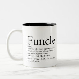 お気に入りのFuncleおじさん現代の定義モダン ツートーンマグカップ