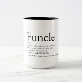 お気に入りのFuncleおじさん現代の定義 ツートーンマグカップ